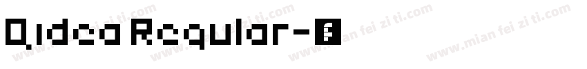 Qidea Regular字体转换